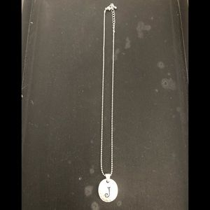 J letter necklace